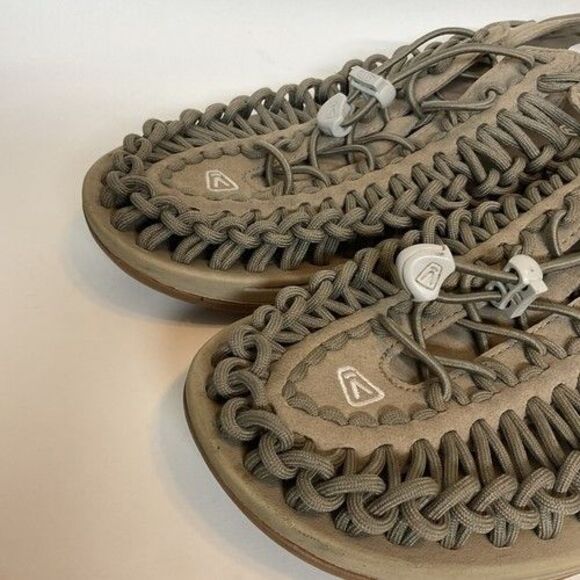 Keen Uneek Olive/Timberwolf Canvas Military Water Sandal Men Size 11M - Picture 4 of 14